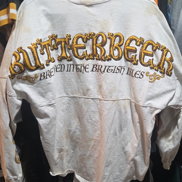 SPIRIT JERSEY Tops - Butterbeer Spirit Jersey Universal Studios Wizarding World Of Harry Potter BNWOT